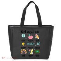 God Says I Am Teacher Life Tote Bag thumb 0