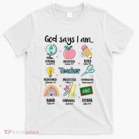 God Says I Am Teacher Life T-Shirt thumb 0