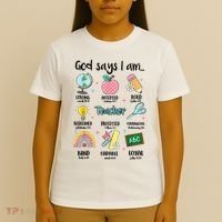God Says I Am Teacher Life T-Shirt thumb 4