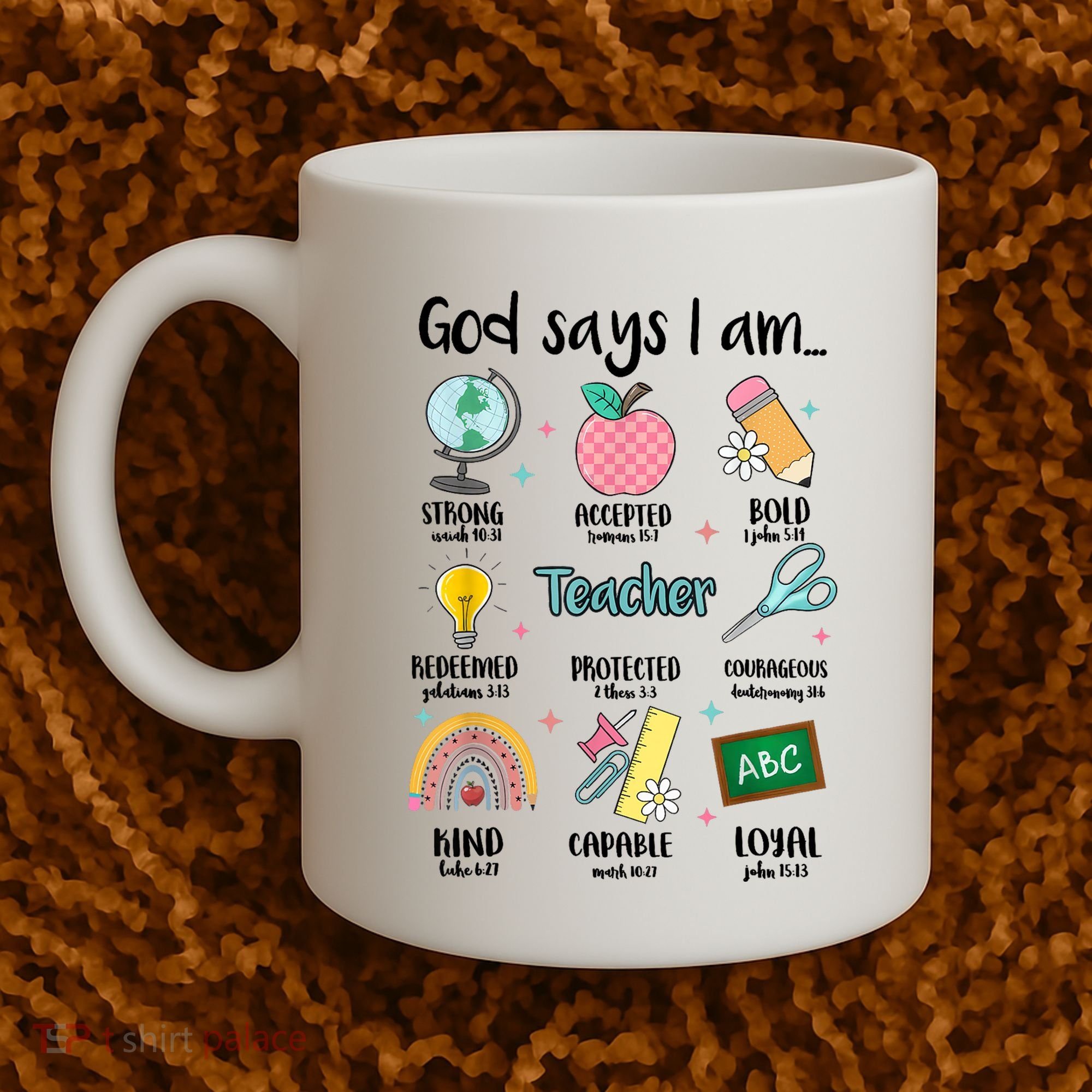 God Says I Am Teacher Life Coffee Mug