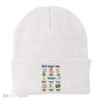 God Says I Am Teacher Life Beanie thumb 0