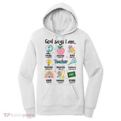 God Says I Am Teacher Life Women's Hoodie