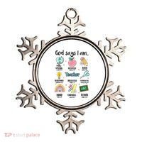 God Says I Am Teacher Life Ornament thumb 0