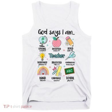 God Says I Am Teacher Life Tank Top