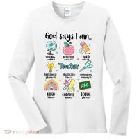 God Says I Am Teacher Life Women's Long Sleeve Shirt thumb 0