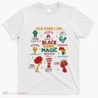 God Says I Am Black Christian Woman T-Shirt thumb 0