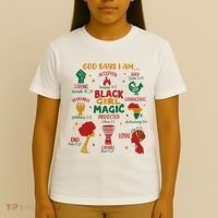 God Says I Am Black Christian Woman T-Shirt thumb 4