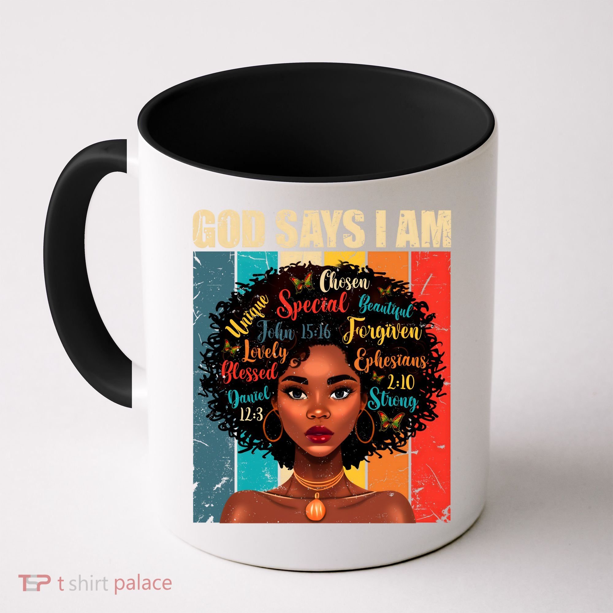 God Says I Am Black History Month Juneteenth African America Cute Gift Coffee Mug