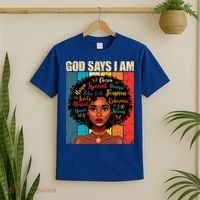 God Says I Am Black History Month Juneteenth African America Cute Gift T-Shirt thumb 2