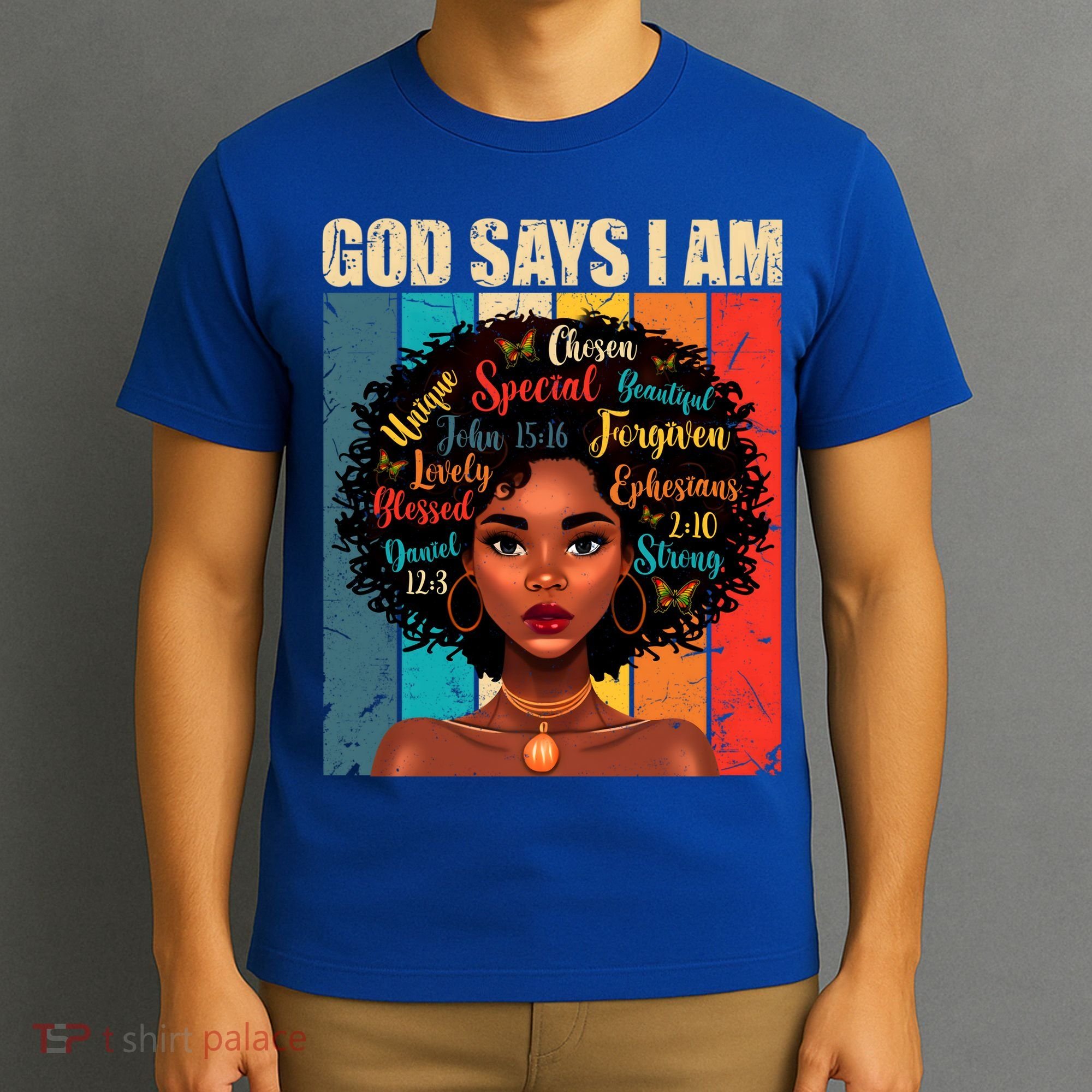God Says I Am Black History Month Juneteenth African America Cute Gift T-Shirt