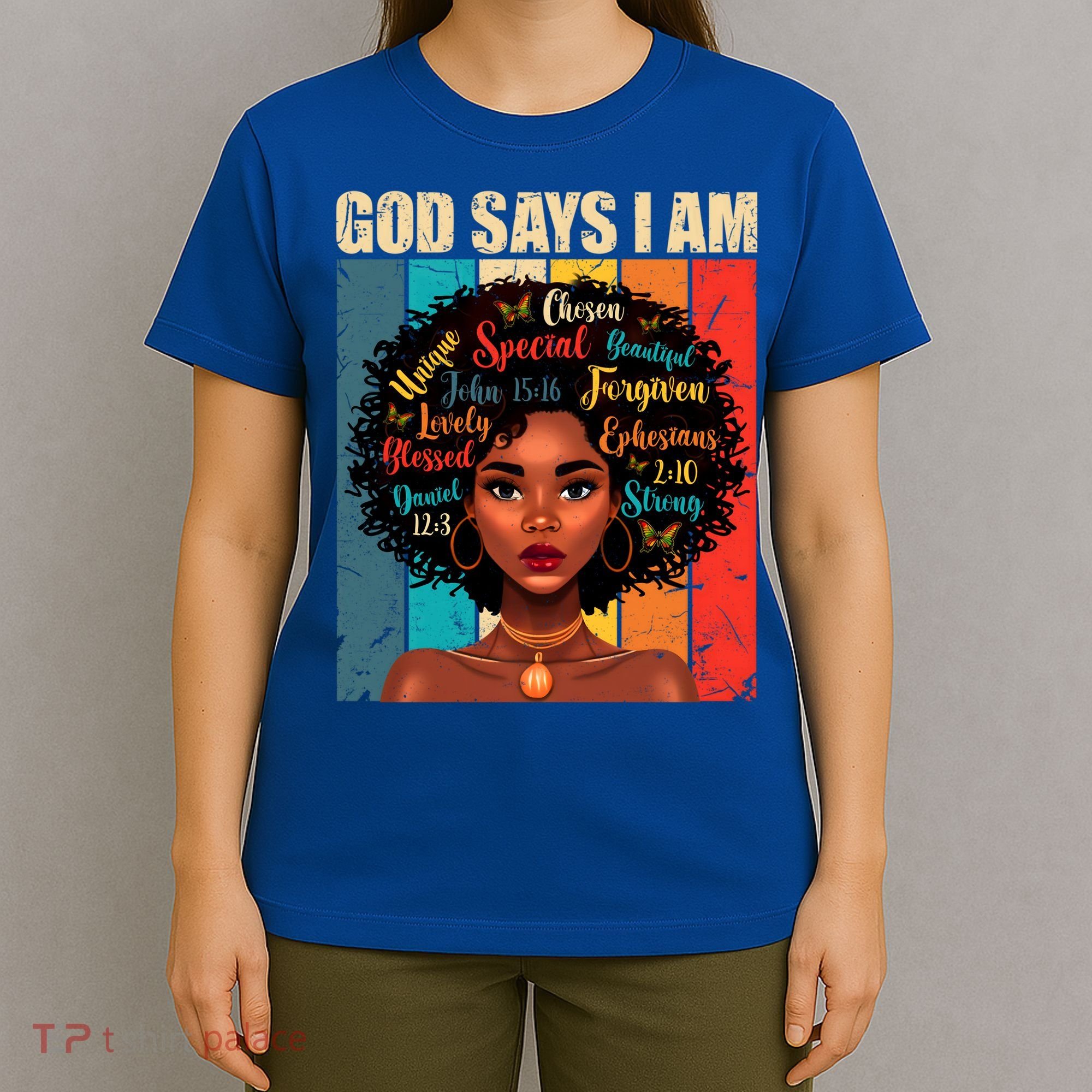 God Says I Am Black History Month Juneteenth African America Cute Gift T-Shirt