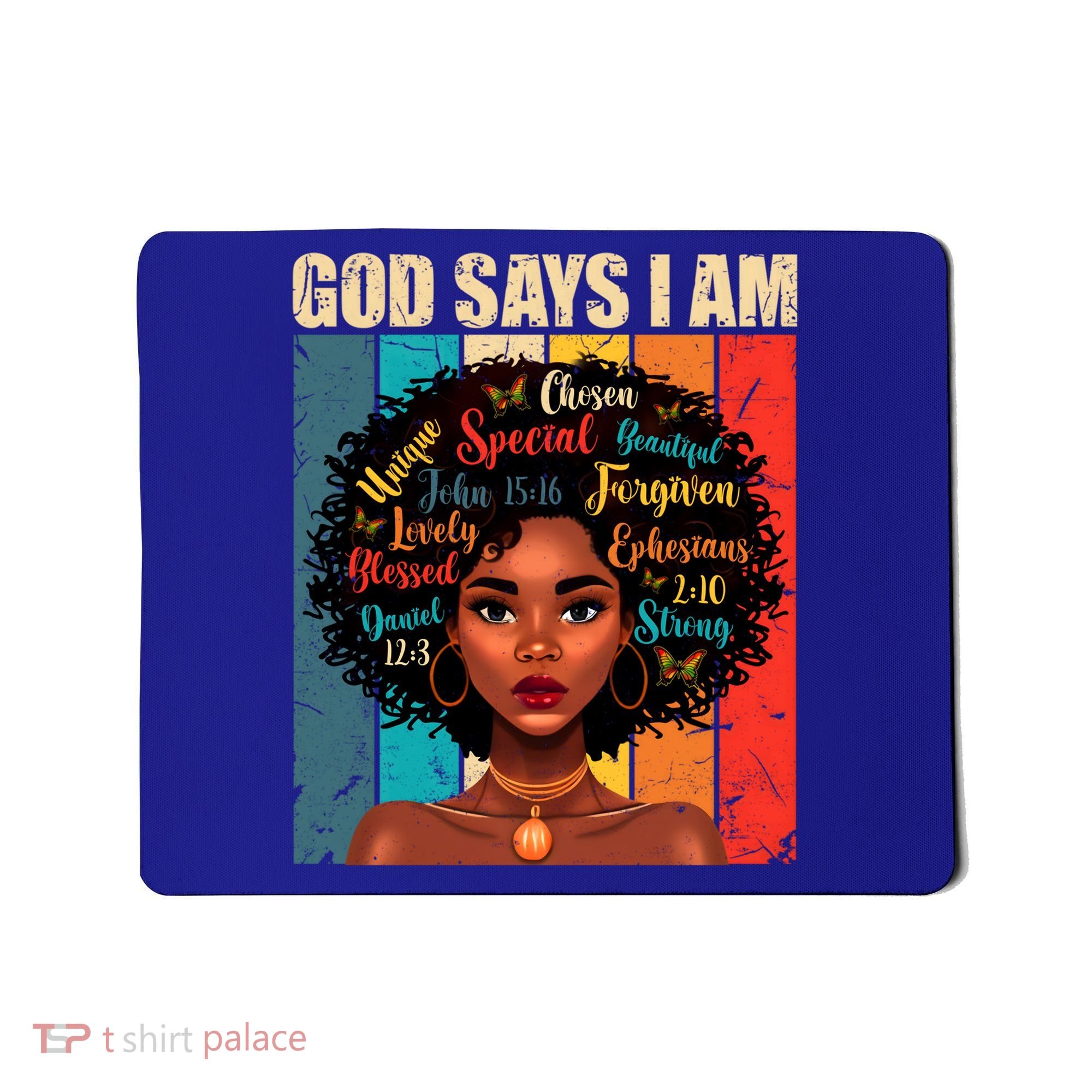 God Says I Am Black History Month Juneteenth African America Cute Gift Mousepad