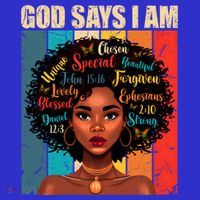 God Says I Am Black History Month Juneteenth African America Cute Gift Kids Sweatshirt thumb 2