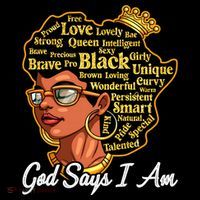 God Says I Am Black History Proud Black Afro Juneteenth Cool Gift Coffee Mug thumb 5