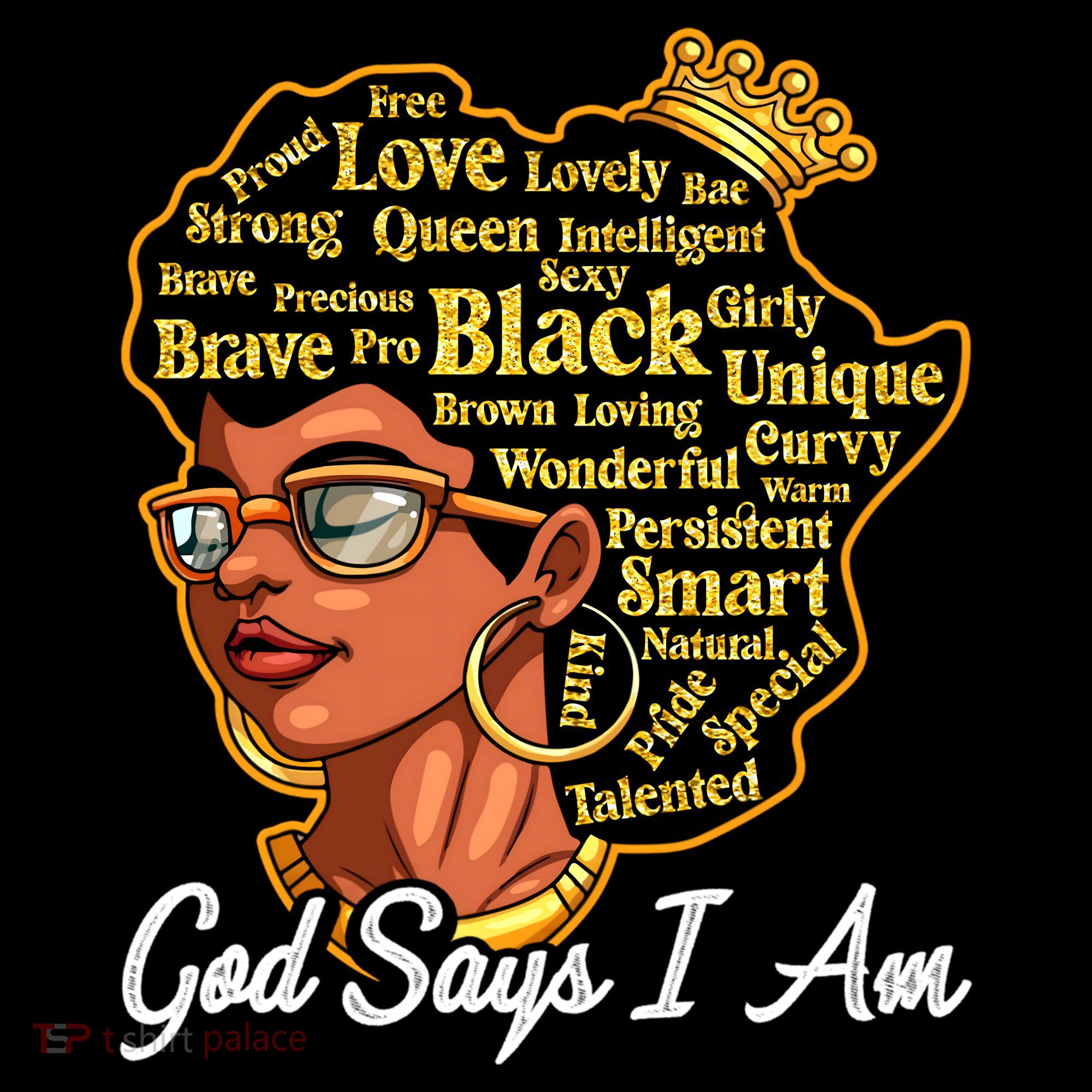 God Says I Am Black History Proud Black Afro Juneteenth Cool Gift Coffee Mug