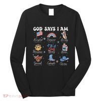 God Says I Am Funny July 4th Bible Verse Christian Long Sleeve Shirt thumb 0