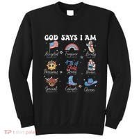 God Says I Am Funny July 4th Bible Verse Christian Sweatshirt thumb 0