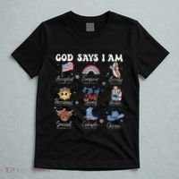 God Says I Am Funny July 4th Bible Verse Christian T-Shirt thumb 5