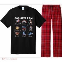 God Says I Am Funny July 4th Bible Verse Christian Pajama Set thumb 0