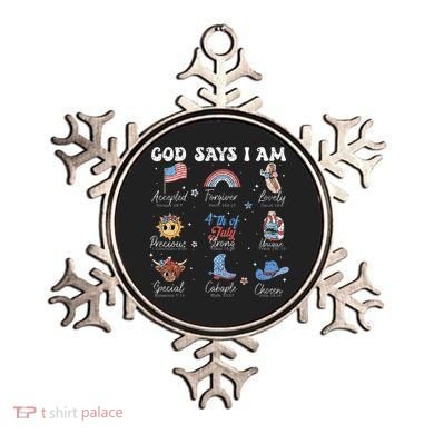 God Says I Am Funny July 4th Bible Verse Christian Ornament