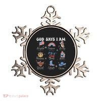 God Says I Am Funny July 4th Bible Verse Christian Ornament thumb 0