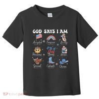 God Says I Am Funny July 4th Bible Verse Christian Toddler T-Shirt thumb 0