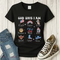 God Says I Am Funny July 4th Bible Verse Christian Women's T-Shirt thumb 3