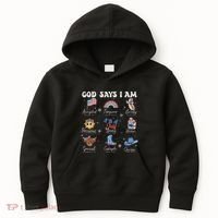 God Says I Am Funny July 4th Bible Verse Christian Kids Hoodie thumb 0