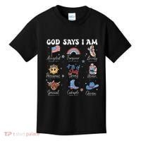 God Says I Am Funny July 4th Bible Verse Christian Kids T-Shirt thumb 0