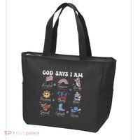 God Says I Am Funny July 4th Bible Verse Christian Tote Bag thumb 3