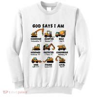 God Says I Am... Construction Trucks Bible Verses Sweatshirt thumb 0
