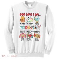 God Says I Am 100 Days Of School Sweatshirt thumb 0