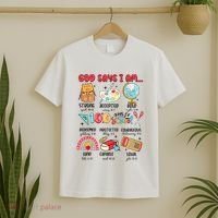 God Says I Am 100 Days Of School T-Shirt thumb 2