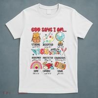 God Says I Am 100 Days Of School T-Shirt thumb 5