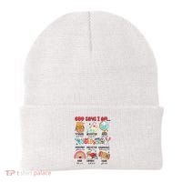 God Says I Am 100 Days Of School Beanie thumb 0