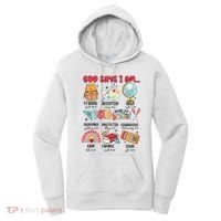 God Says I Am 100 Days Of School Women's Hoodie thumb 0