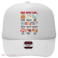 God Says I Am 100 Days Of School Hat thumb 0