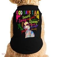 God Says I Am Juneteenth Black Black History Month Blm Funny Gift Doggie Tank thumb 0