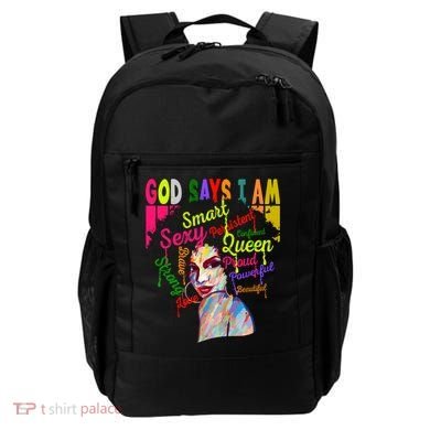 God Says I Am Juneteenth Black Black History Month Blm Funny Gift Backpack