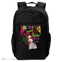 God Says I Am Juneteenth Black Black History Month Blm Funny Gift Backpack thumb 0