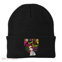 God Says I Am Juneteenth Black Black History Month Blm Funny Gift Beanie thumb 0