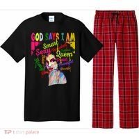 God Says I Am Juneteenth Black Black History Month Blm Funny Gift Pajama Set thumb 0