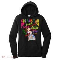 God Says I Am Juneteenth Black Black History Month Blm Funny Gift Women's Hoodie thumb 0
