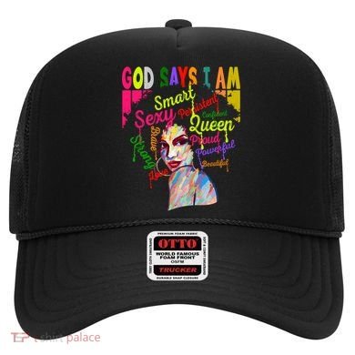 God Says I Am Juneteenth Black Black History Month Blm Funny Gift Hat