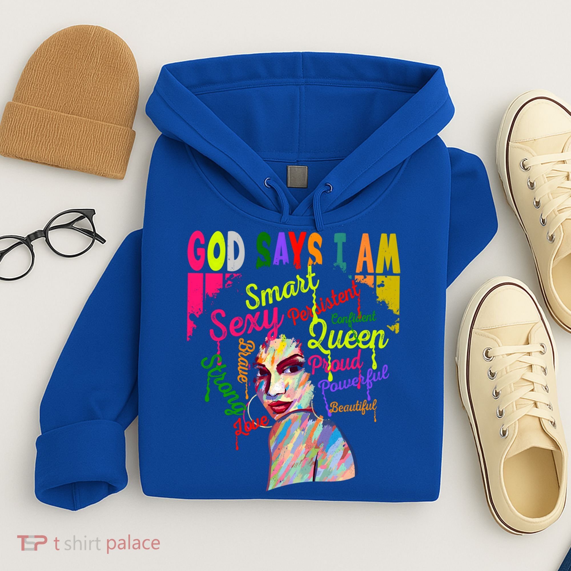 God Says I Am Juneteenth Black Black History Month Blm Funny Gift Hoodie
