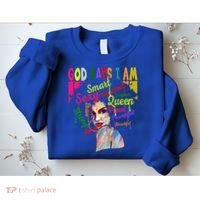 God Says I Am Juneteenth Black Black History Month Blm Funny Gift Sweatshirt thumb 2