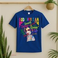 God Says I Am Juneteenth Black Black History Month Blm Funny Gift T-Shirt thumb 2