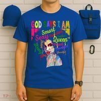 God Says I Am Juneteenth Black Black History Month Blm Funny Gift T-Shirt thumb 6