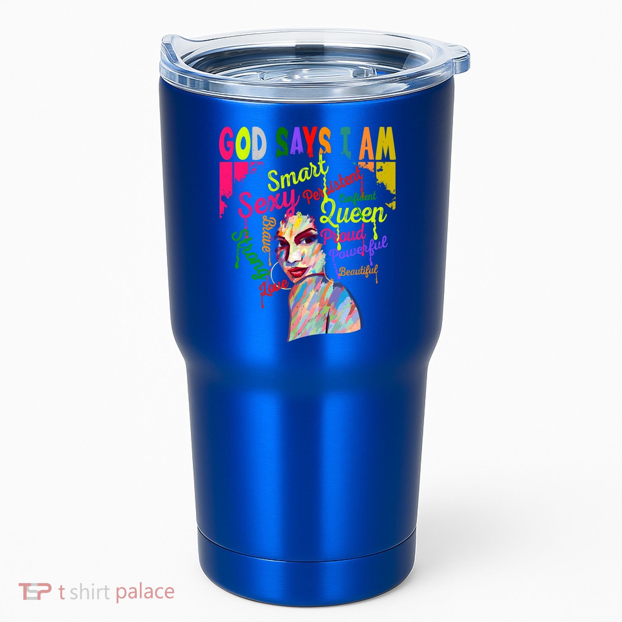 God Says I Am Juneteenth Black Black History Month Blm Funny Gift Tumbler