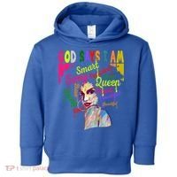 God Says I Am Juneteenth Black Black History Month Blm Funny Gift Toddler Hoodie thumb 0
